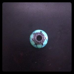 Green and Blue Murano Glass Charm Pandora